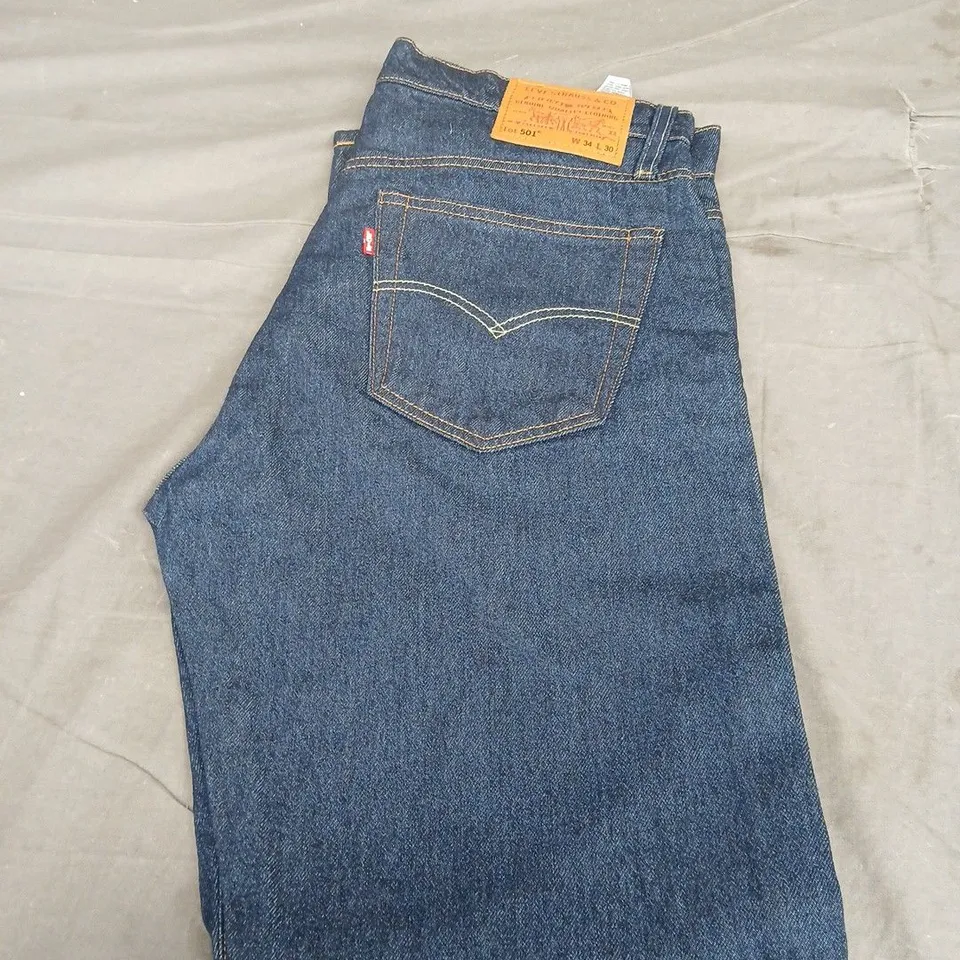 LEVIS STRAUSS 501 DENIM JEANS - SIZE W34