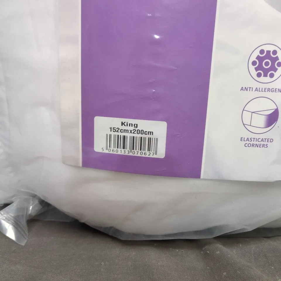 KING SUPERSOFT MICROFIBRE MATTRESS TOPPER, 10 CM, 152 X 200 CM