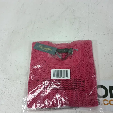 RUTH LANGFORD FASHION PINK KNIT JUMPER – UK S