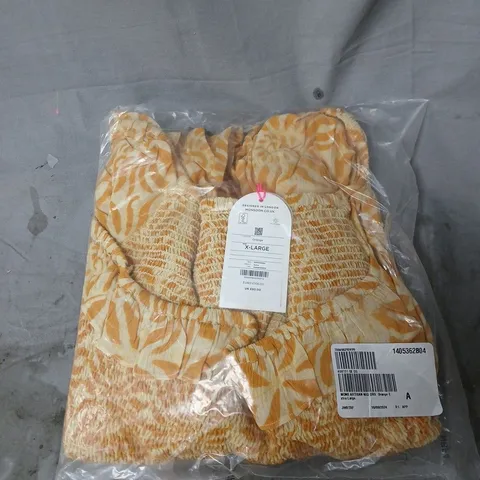 MONSOON ARTISAN MID DRESS ORANGE SIZE XL. BAGGED