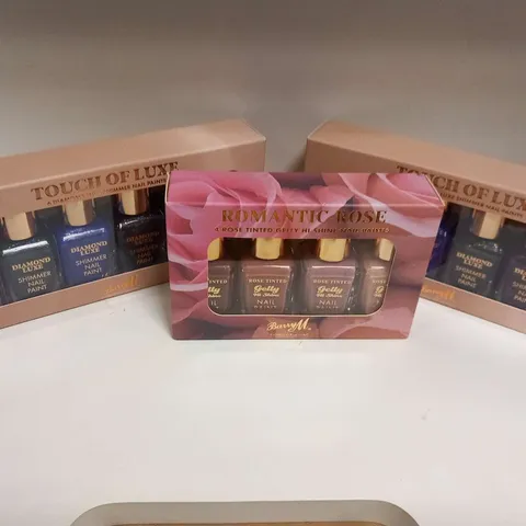 THREE ASSORTED BARRY M SETS TO INCLUDE; ROMANTIC ROSE AND TOUCH OF LOVE