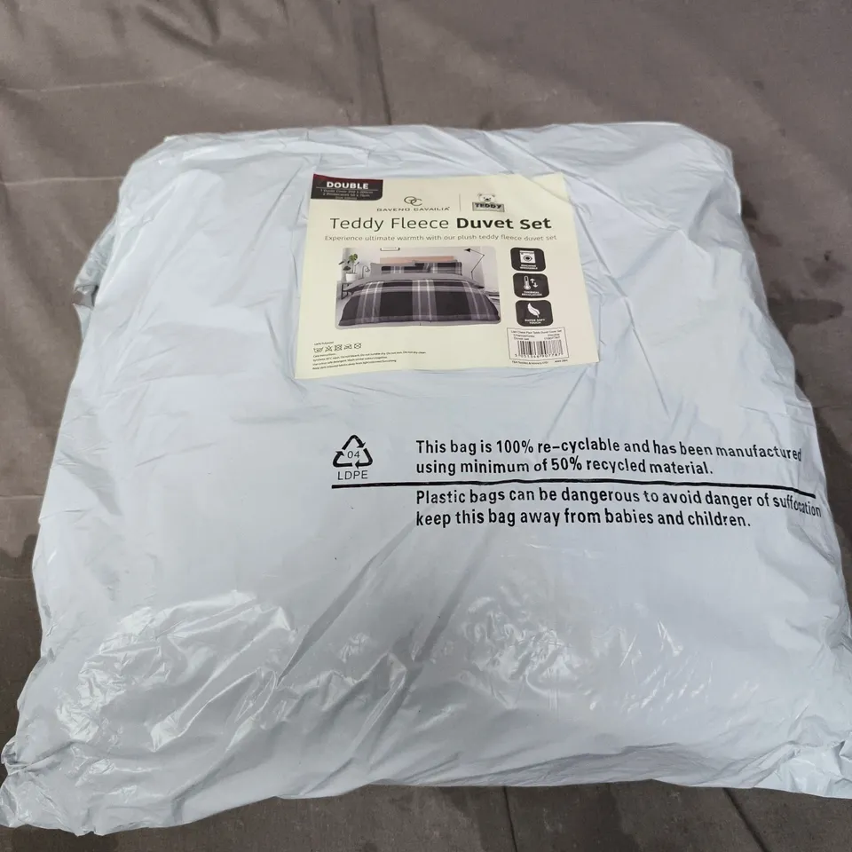 GAVENO CAVALIA TEDDY FLEECE DUVET SET – DOUBLE