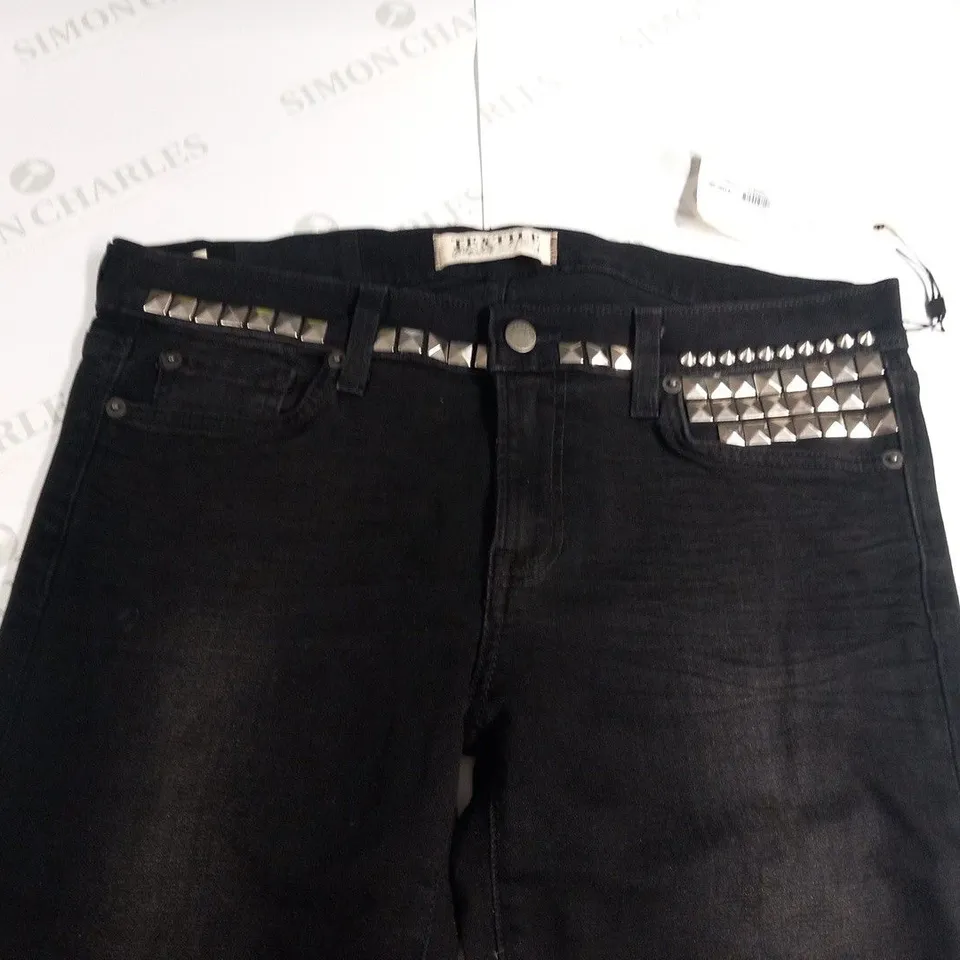 TEXTILE ELIZABETH AND JAMES STUDDED OZZY MIDNIGHT JEANS SIZE 32