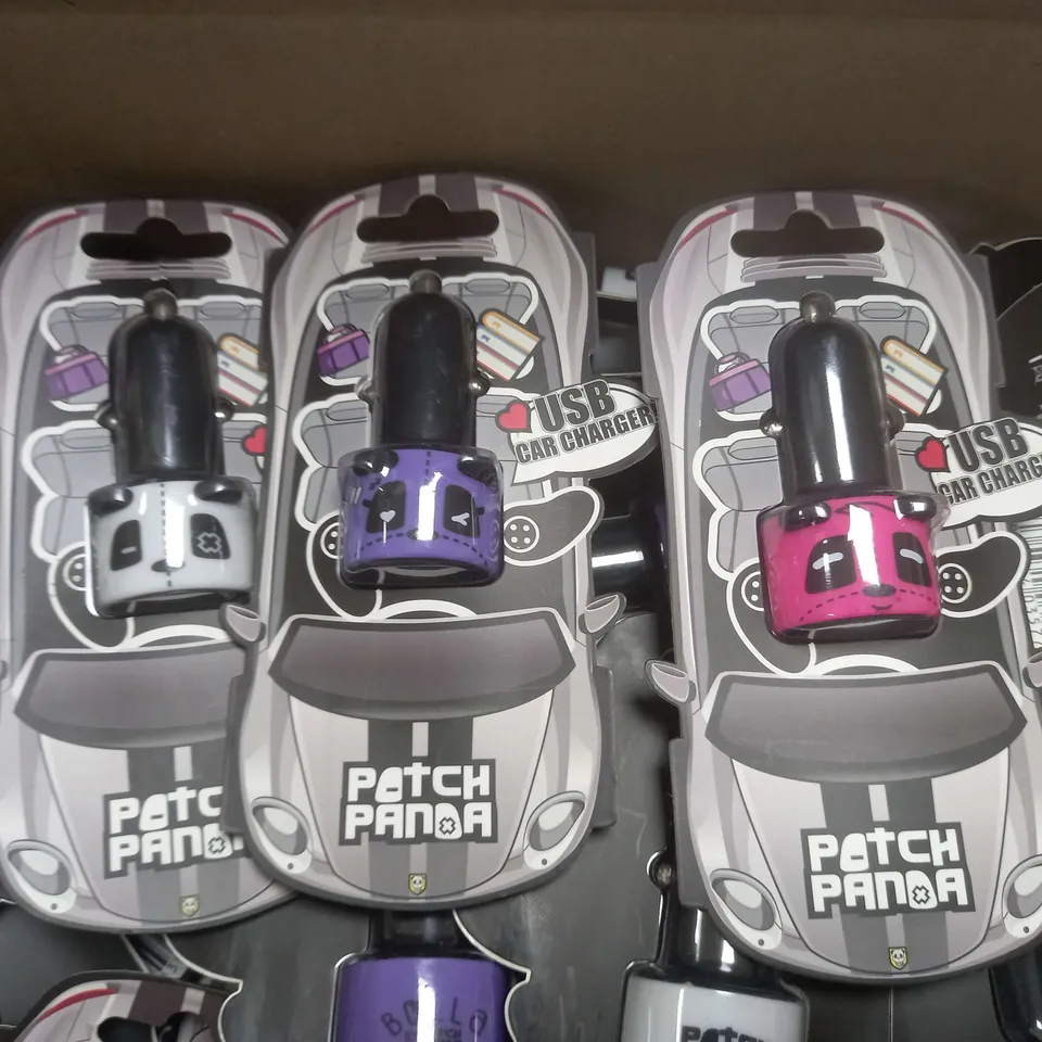 LARGE QUANTITY OF PATCH PANDA USB CAR CHARGER - APPROXIMATELY 400