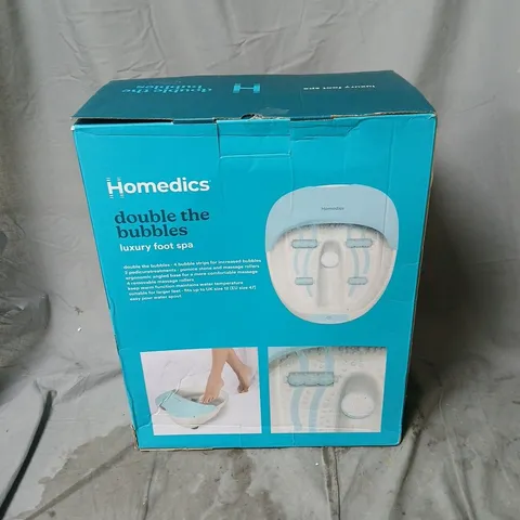 BOXED HOMEDICS LUXURY FOOT SPA