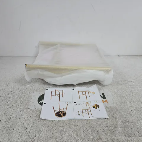 INDOOR CHAIR/STOOL – WRAPPED, WITH ASSEMBLY INSTRUCTIONS BOXED