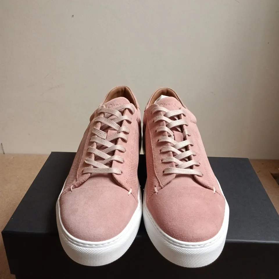 BOXD PAIR OF OLIVER SPENCER PINK SNEAKERS - UK SIZE 9
