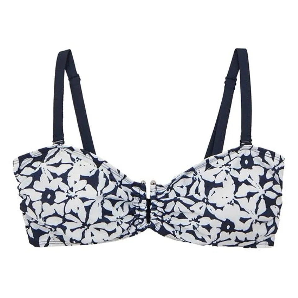 BRAND NEW WOMEN'S ACEANA III BIKINI TOP | NAVY WHITE LARGE FLORAL UK 12