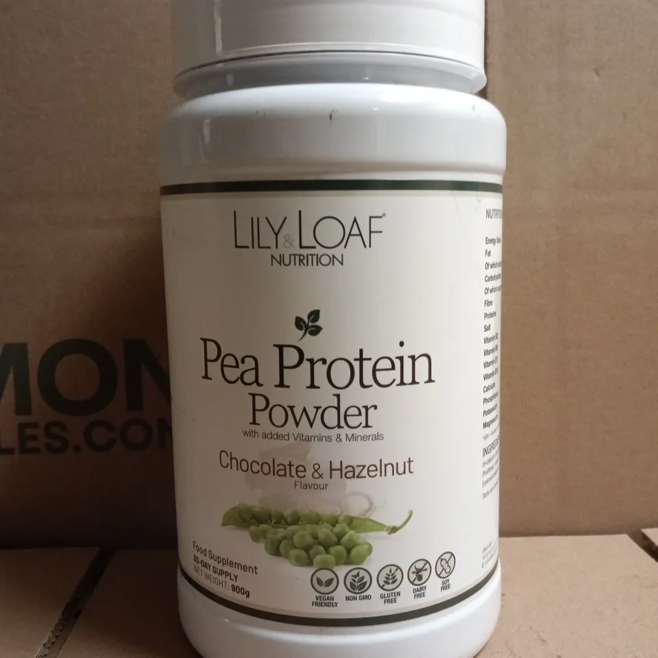 LILY LOAF PEA PROTEIN POWDER - CHOCOLATE & HAZELNUT (900G)