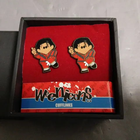 BOXED WEENICONS MICHAEL JACKSON THEMED CUFFLINKS