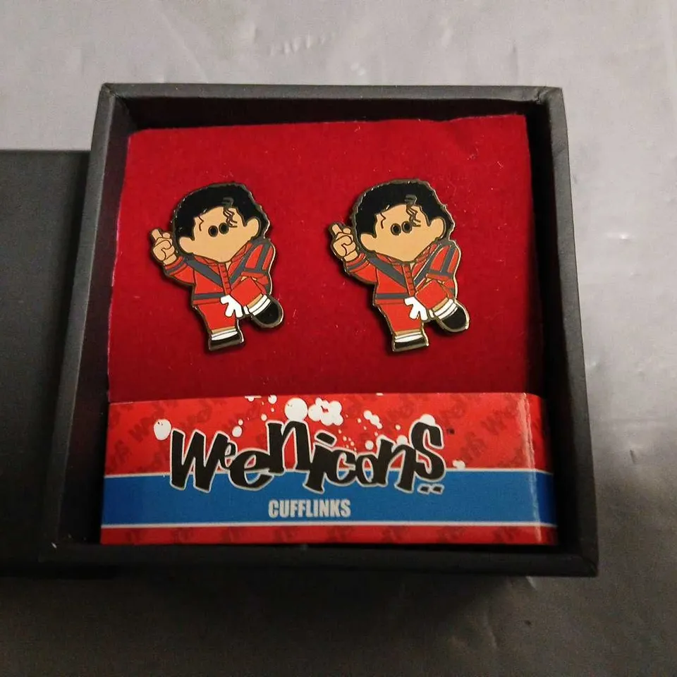 BOXED WEENICONS MICHAEL JACKSON THEMED CUFFLINKS