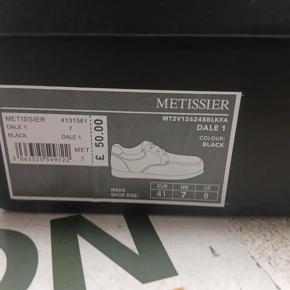 METISSIER DALE 1 BLACK LEATHER SHOES – UK 7 (EU 41)