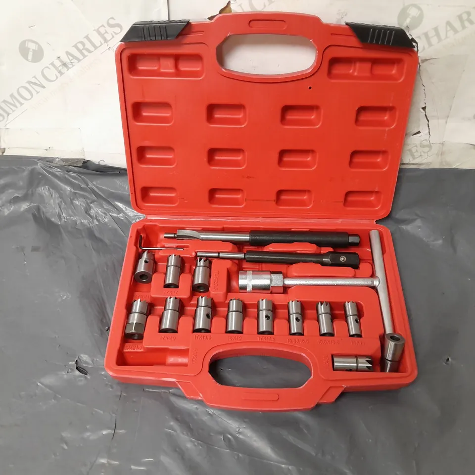 DIESEL INJECTOR SEAT CUTTER CLEANER TOOL SET CARBON REMOVER 