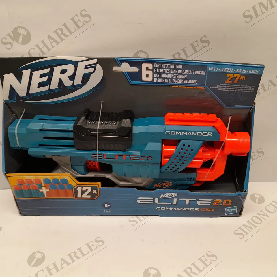 BRAND NEW BOXED NERF ELITE 2.0 COMMANDER RD-5 WITH 6 DART ROTATING DRUM