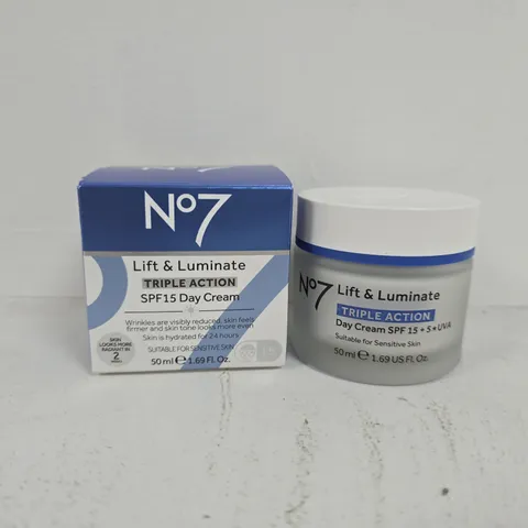 BOXED N07 LIFT & LUMINATE TRIPLE ACTION SPF15 DAY CREAM (50ML)
