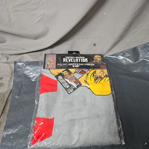 NETFLIX HE MAN MASTER OF THE UNIVERSE BEACH TOWEL