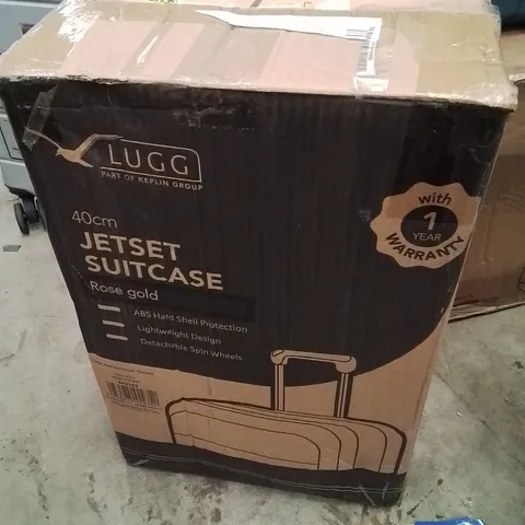 BOXED LUGG 40CM JETSET SUITCASE ROSE GOLD