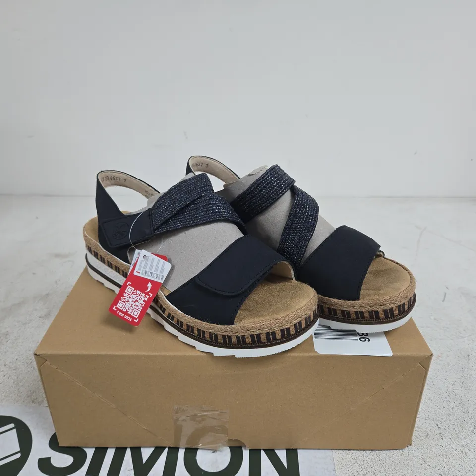 RIEKER BLUE SANDAL SIZE 39 BOXED