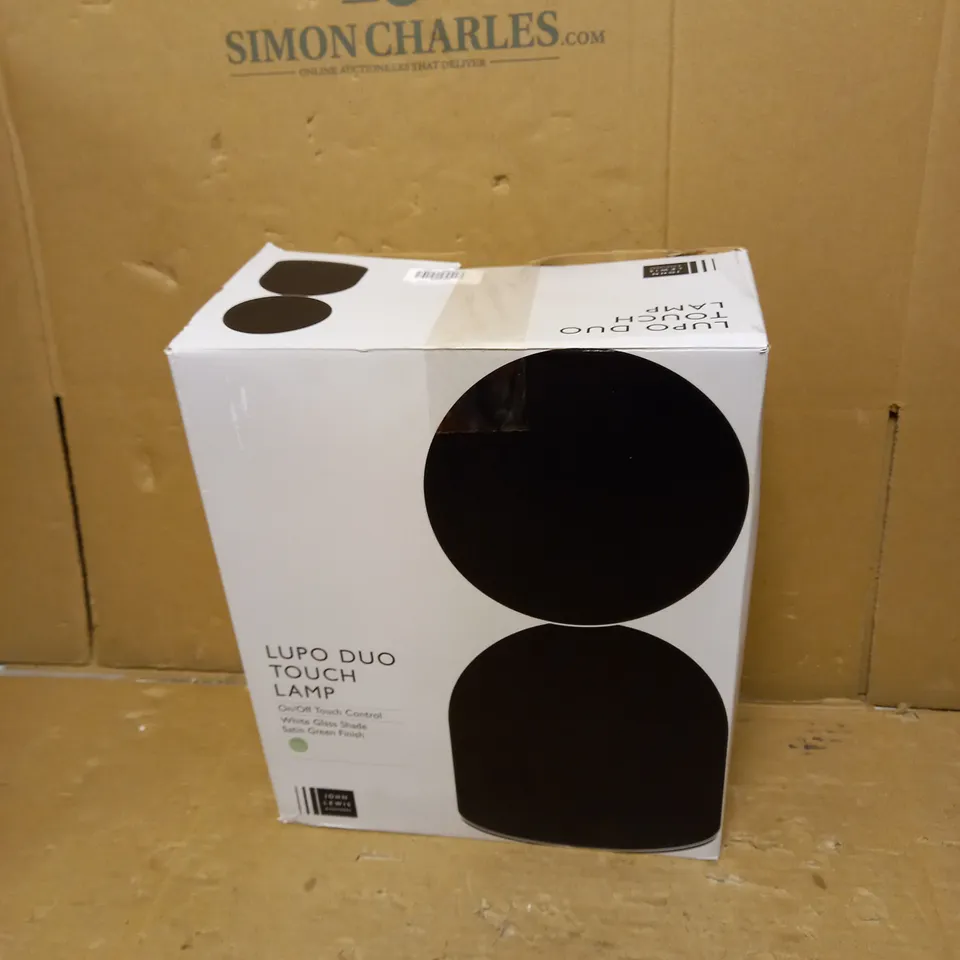 BOXED LUPOP DUO TOUCH LAMP- SATIN GREEN