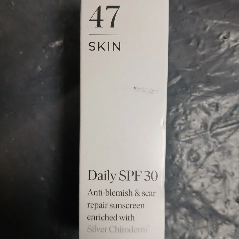 47 SKIN DAILY SPF 30 SUNSCREEN – ANTI-BLEMISH & SCAR REPAIR 