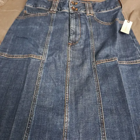 ANTHROPOLOGIE PILCRO LADIES DENIM SKIRT BLUE SIZE 12