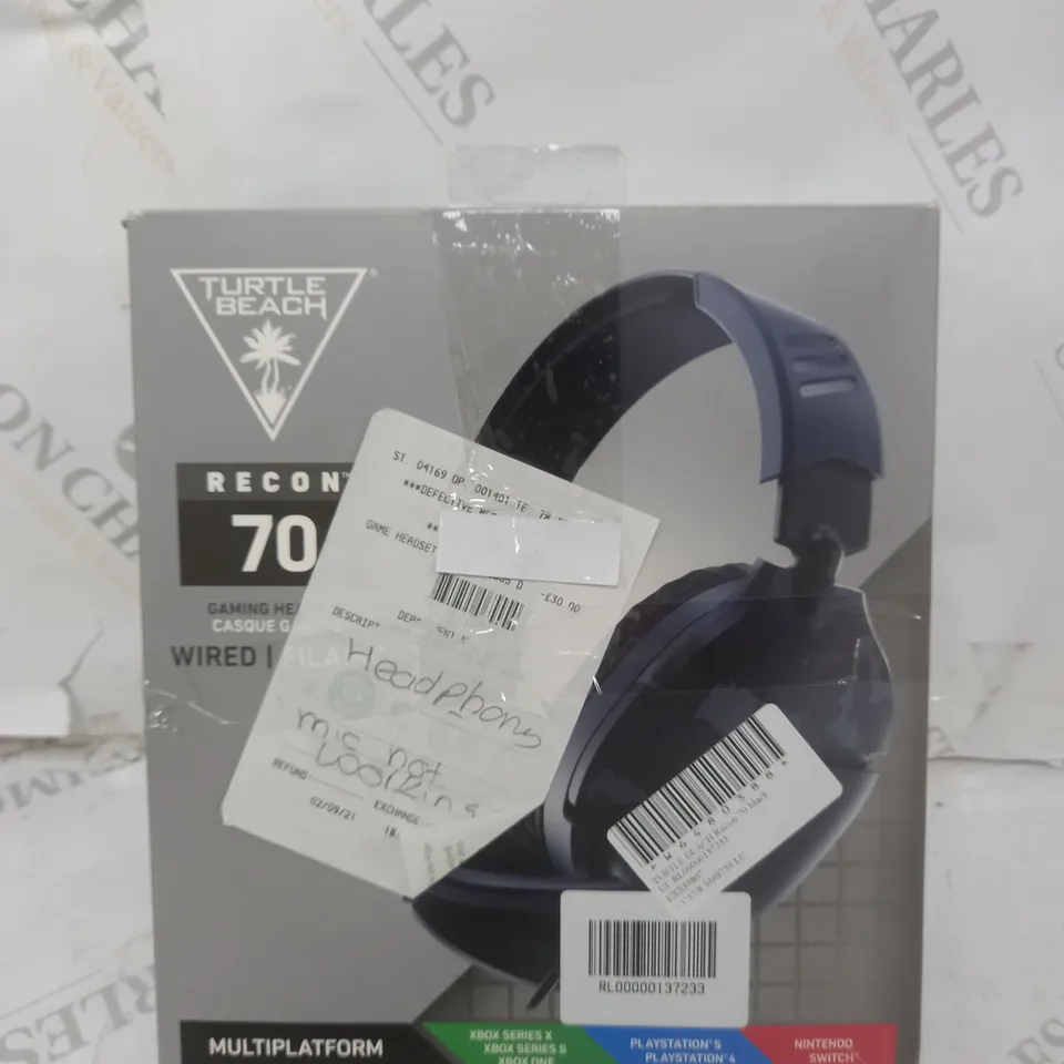 SET OF 2 TURTLE BEACH RECON 70 HEADSET - MULTIPLATFORM