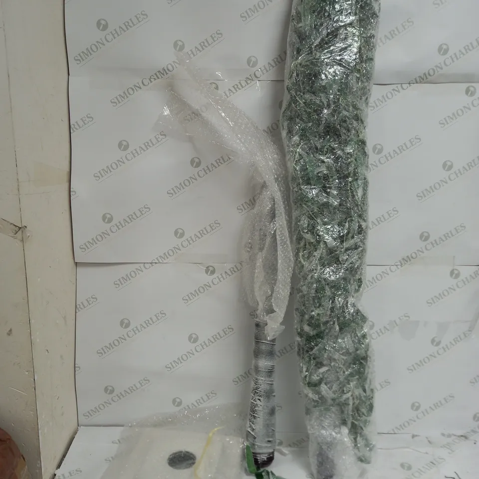 BOXED ALISON CORK 180CM PRE-LIT GREEN LEAF DETAIL INDOOR WILLOW TREE (COLLECTION ONLY)