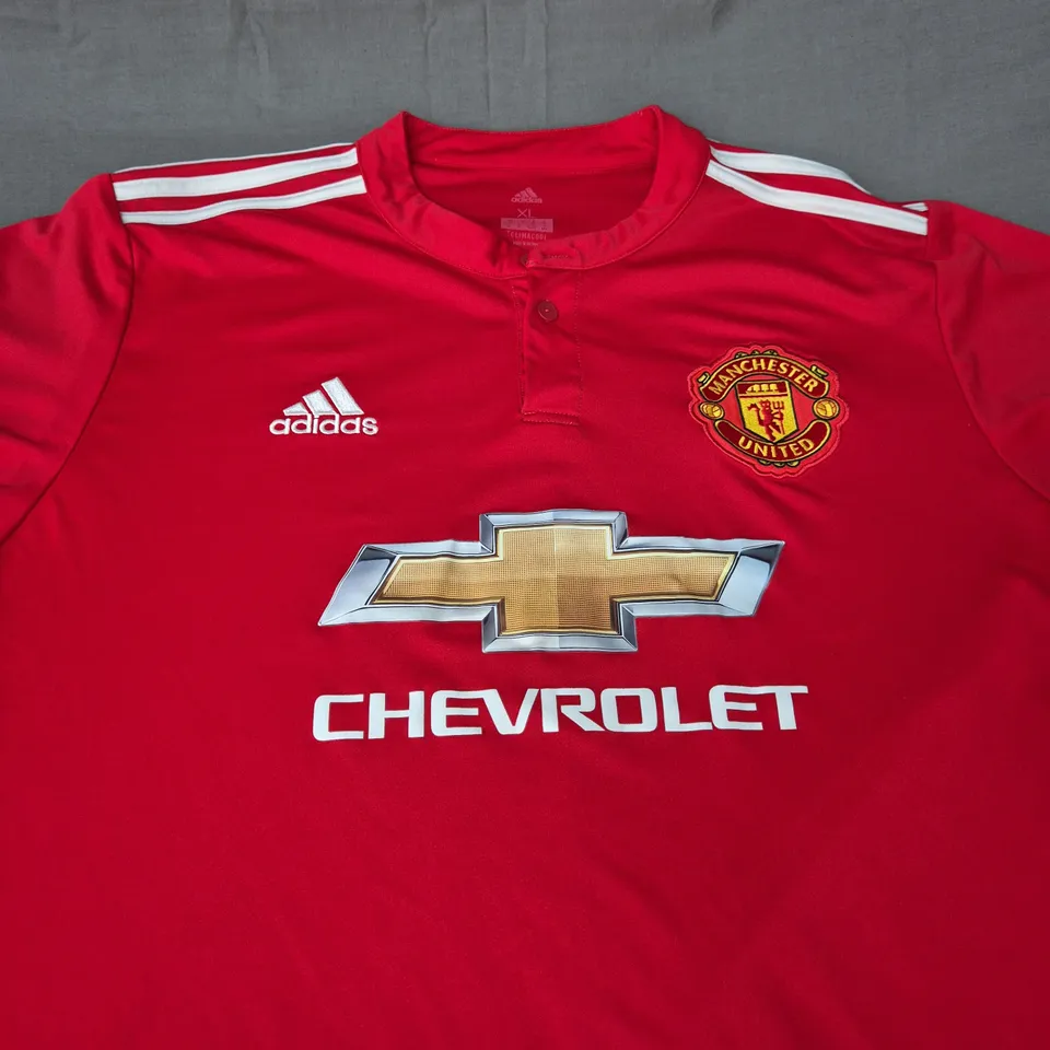 MANCHESTER UNITED FC HOME JERSEY 2017-18 - SIZE XL