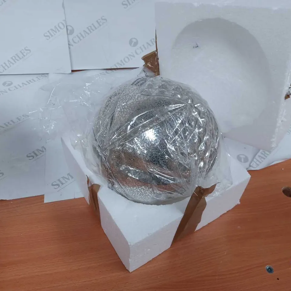 ALISON CORK ROTATING LIGHT MERCURY CUT GLASS DECORATION