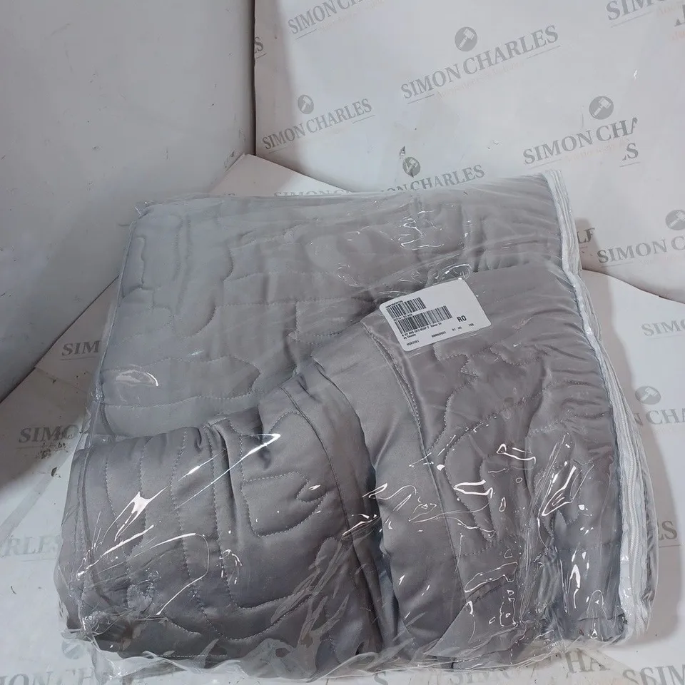 FINEST BED LINEN BY KELLY HOPPEN LATTE DOUBLE SIZE EMBROIDED SET 