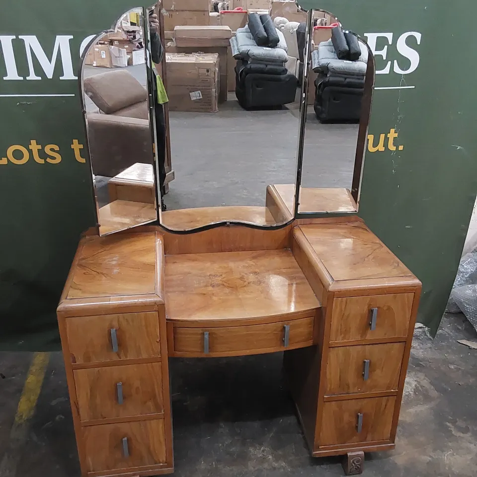 DESIGNER TRADITIONAL VINTAGE SOLID WOOD DRESSING TABLE WITH MIRROR 