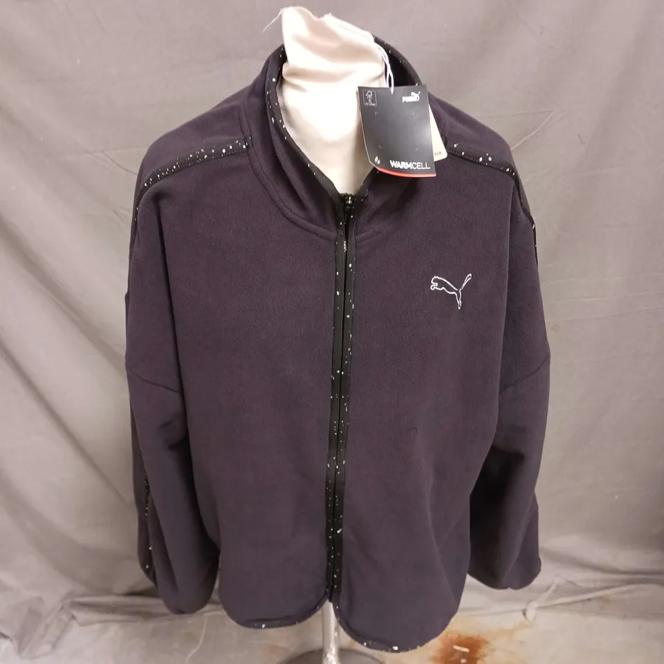 PUMA WARMCELL ZIP THROUGH JACKET IN BLACK SIZE XL