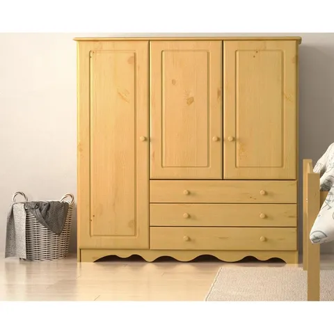 BOXED ROLLS 3 DOOR WARDROBE (2 BOXES)