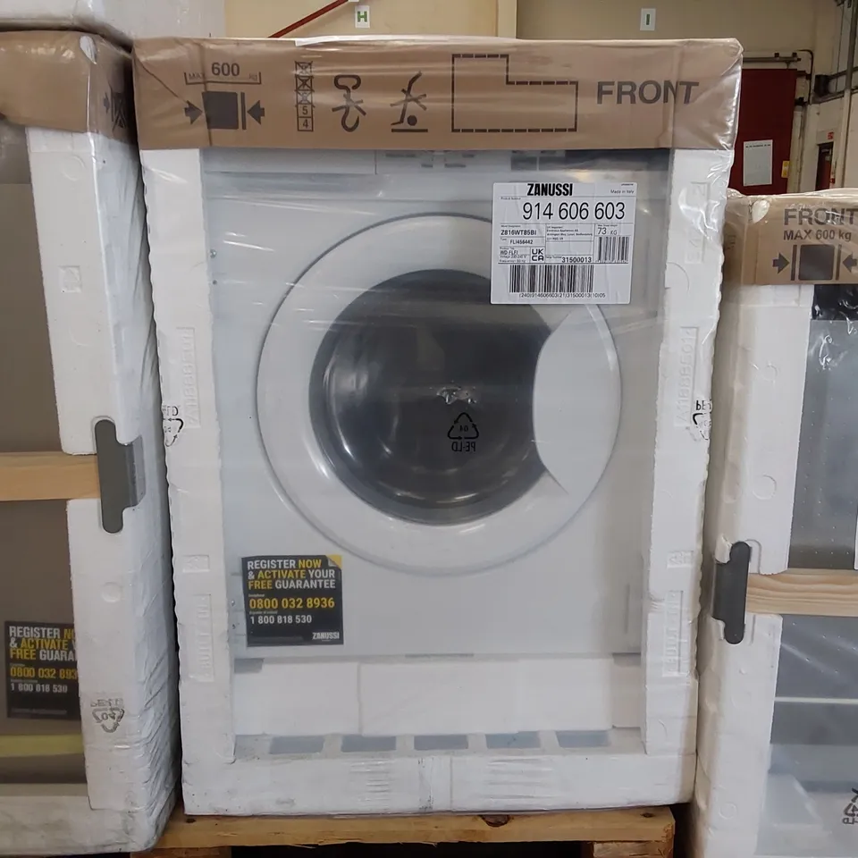 ZANUSSI INTEGRATED 8KG / 4KG WASHER DRYER WITH 1600 RPM - WHITE - E RATED Model Z816WT85BI RRP £775