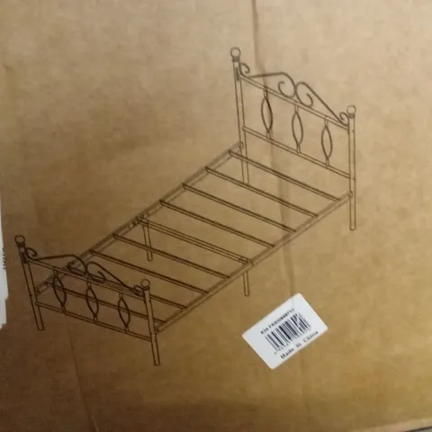 BOXED 3FT SINGLE BED FRAME - BLACK (1 BOX)