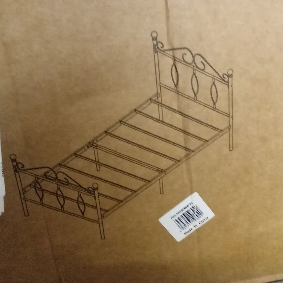 BOXED 3FT SINGLE BED FRAME - BLACK (1 BOX)
