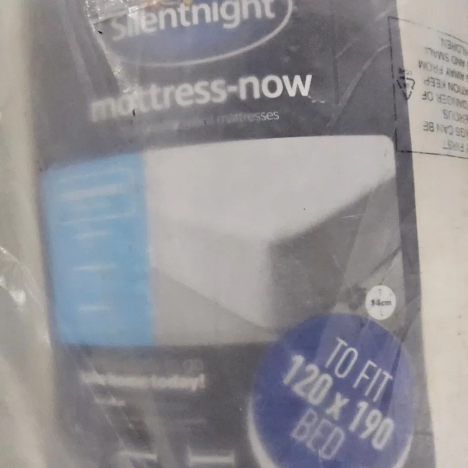 BAGGED & ROLLED SILENTNIGHT MATTRESS-NOW 120 ×190