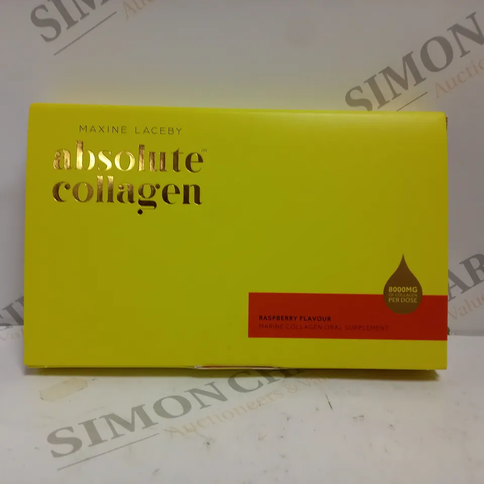 SEALED MAXINE LACEBY ABSOLUTE COLLAGEN FOOD SUPPLEMENT - RASPBERRY 140ML	