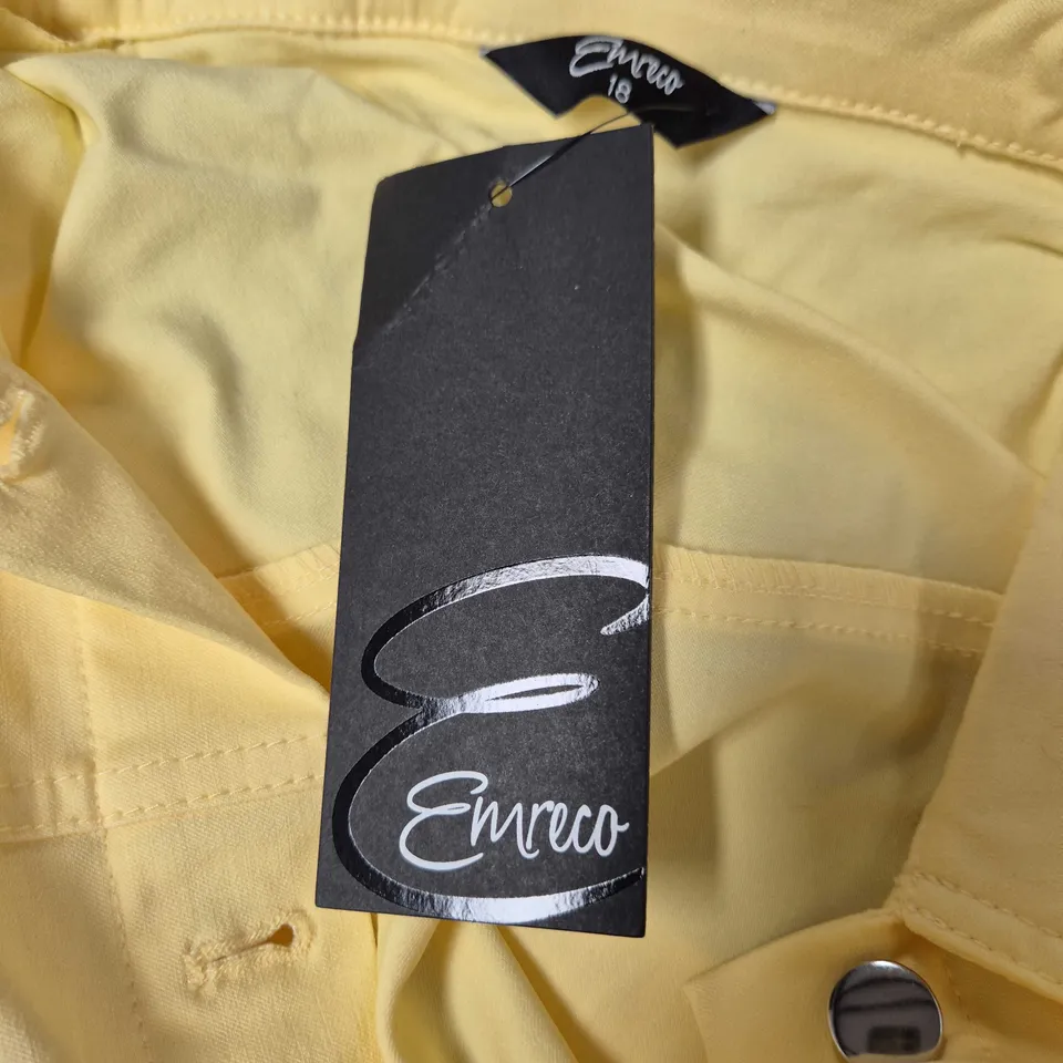 EMECO LEMON JEANS-STYLE STRETCH JACKET – WOMEN'S UK SIZE 18