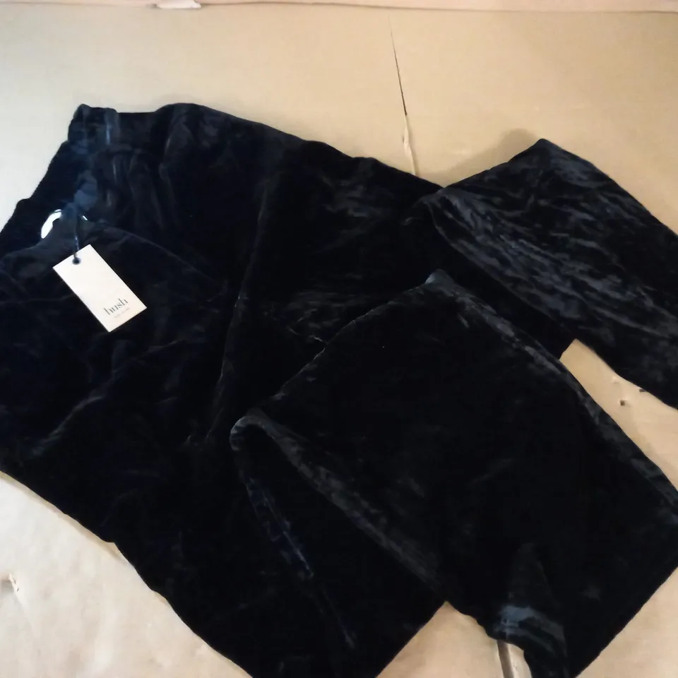 HUSH CARINA VELVET TROUSERS IN BLACK - 8