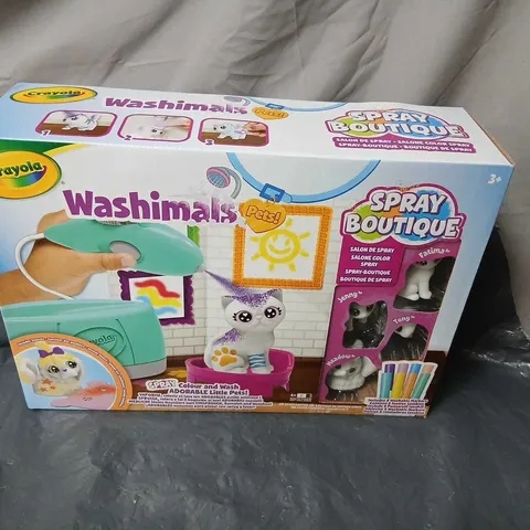 CRAYOLA WASHIMALS SPRAY BOUTIQUE SET
