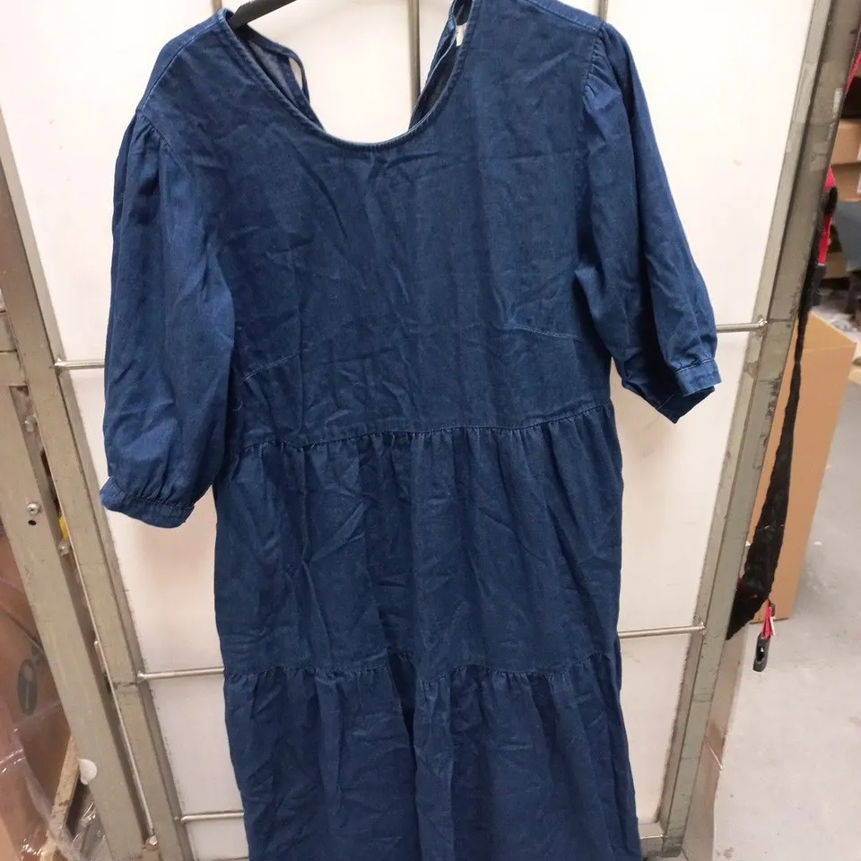 NOBODY'S CHILD BLUE DENIM DRESS – MADE IN PAKISTAN UK12