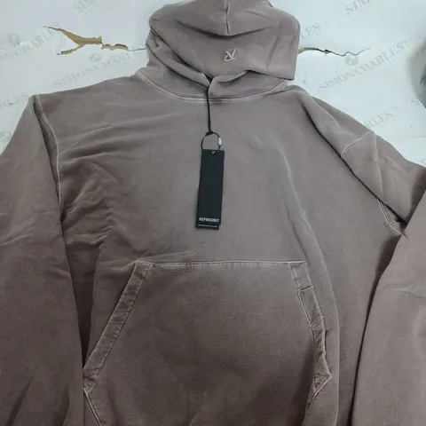 REPRESENT INITIAL HOODIE IN FOG GREY - MEDIUM