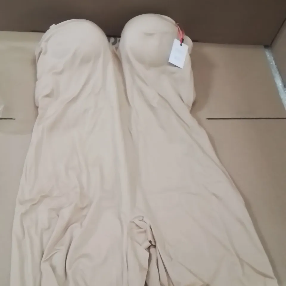 BOX CONTAINING APPROXIMATELY 15  BRAND NEW MAGISCULPT ALMOND WOMEN'S BODYSUIT 42DD