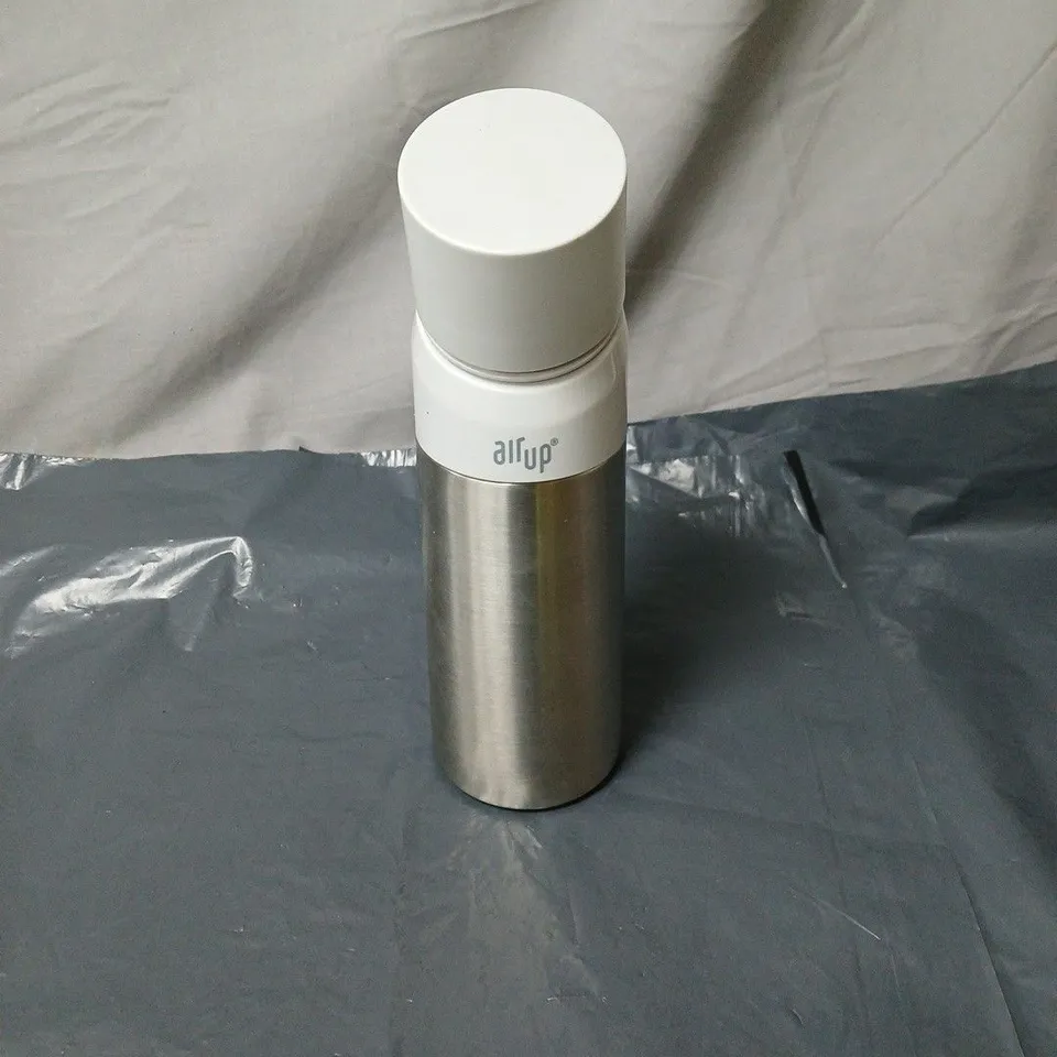 AIR UP STAINLESS STEEL WATER BOTTLE – INSULATED, WHITE CAP. UNBOXED