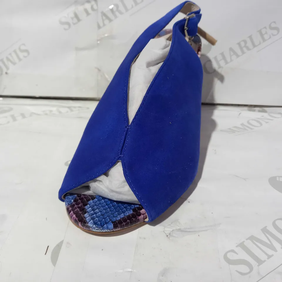 MIP LARYA SLINGBACK SHOE, COLBALT BLUE, SIZE 7, COLBALT BLUE, SUEDE