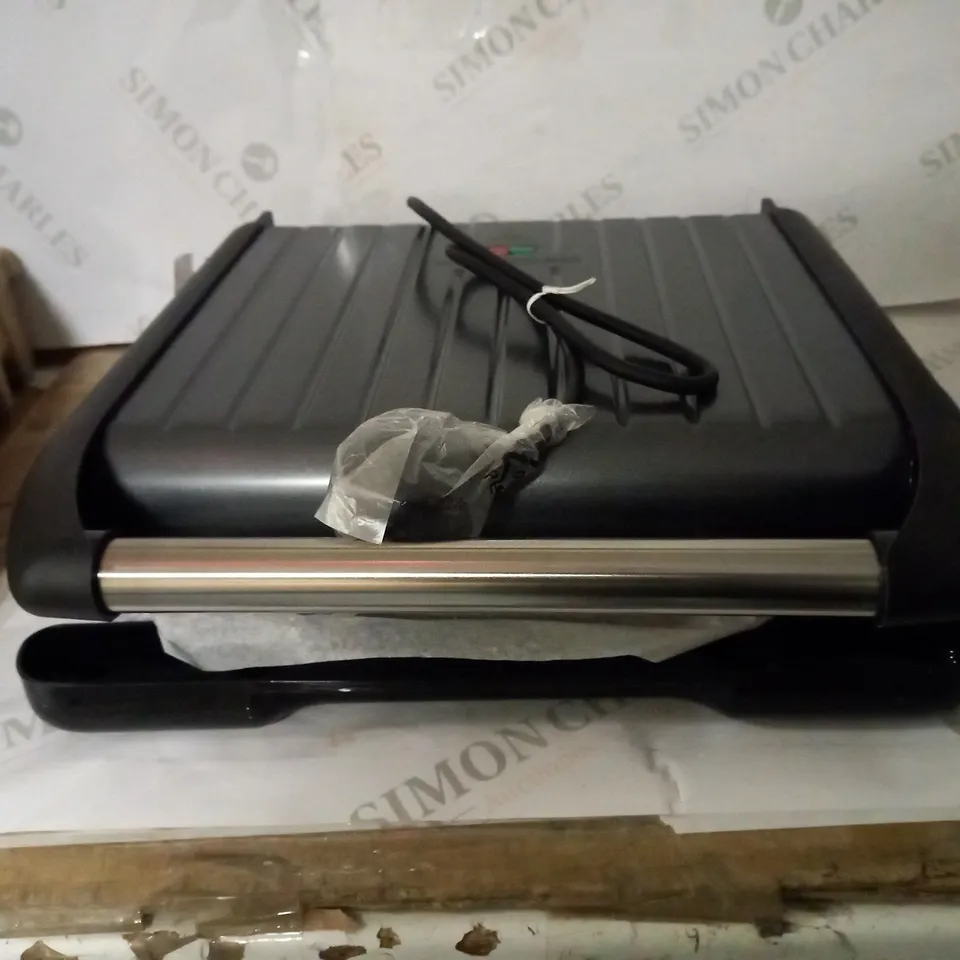 GEORGE FOREMAN LARGE GREY STEEL GRILL 25051