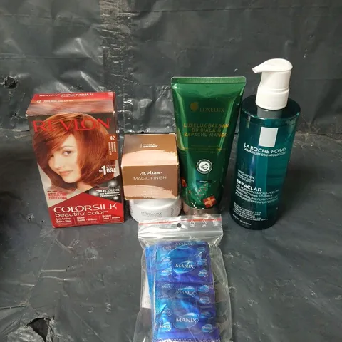 APPROXIMATEY 20 ASSORTED HEALTH AND BEAUTY PRODUCTS TO INCLUDE REVLON HAIR COLOUR, M.ASAN MAGIC FINISH MAKE UP AND LA ROCHE-POSAY SHOWER GEL