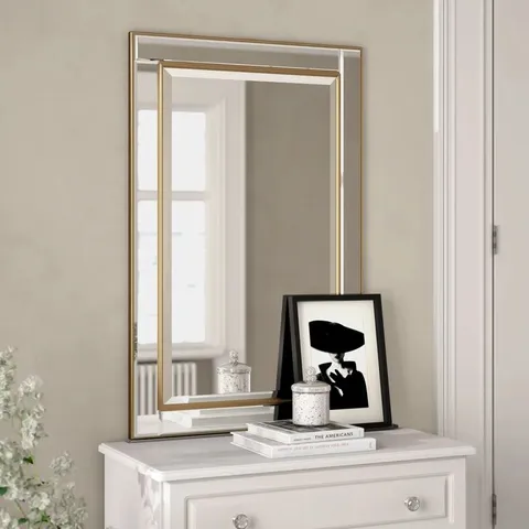 BOXED ABBEY ACCENT MIRROR , 91 X 66 CM
