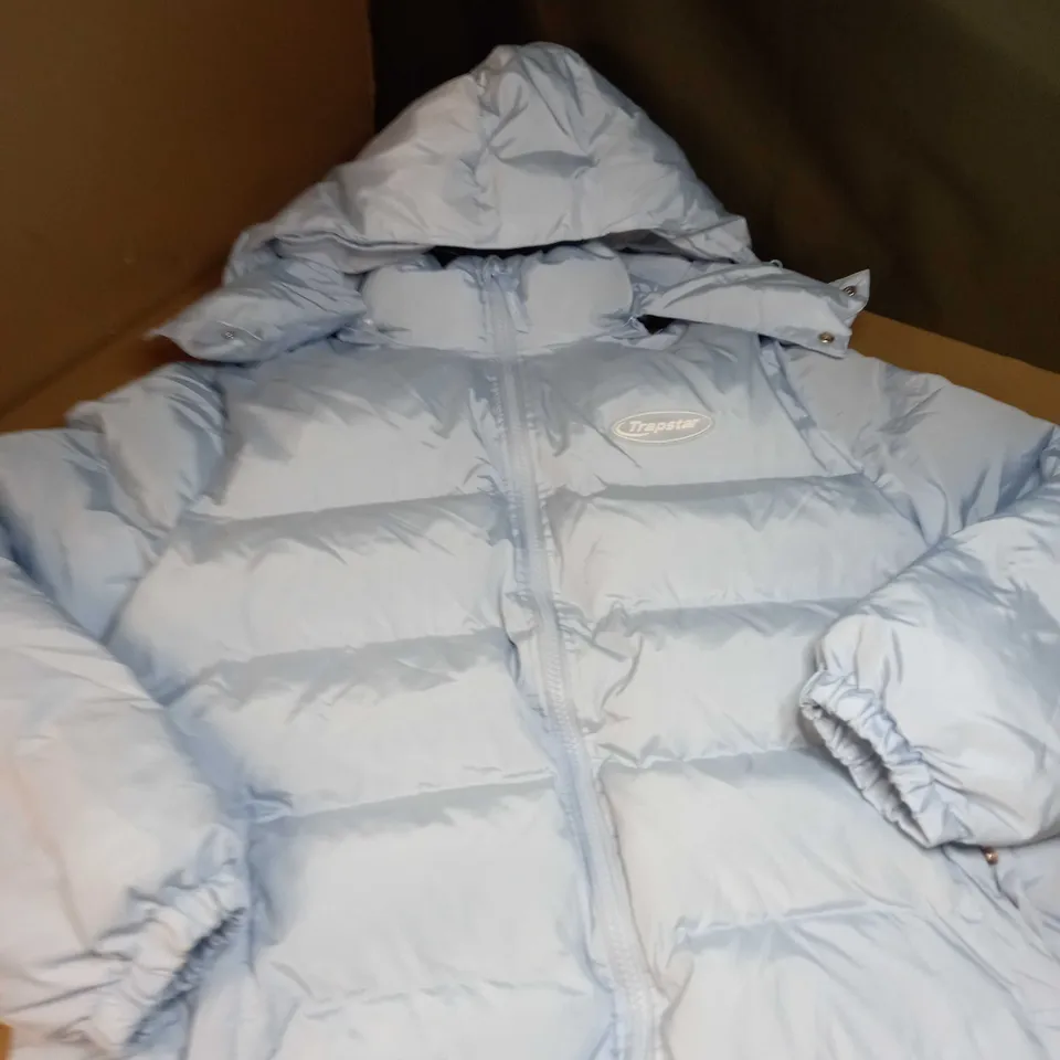 TRAPSTAR LIGHT BLUE BUBBLE COAT SIZE XL